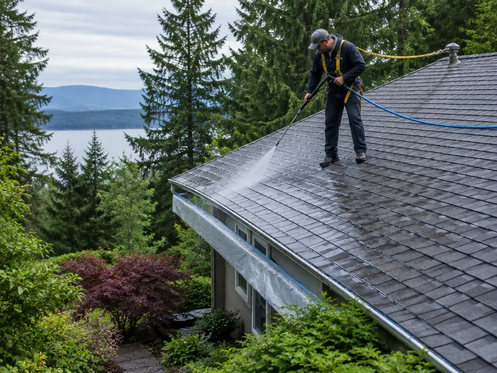 Roof Cleaning job in Beaverton, OR